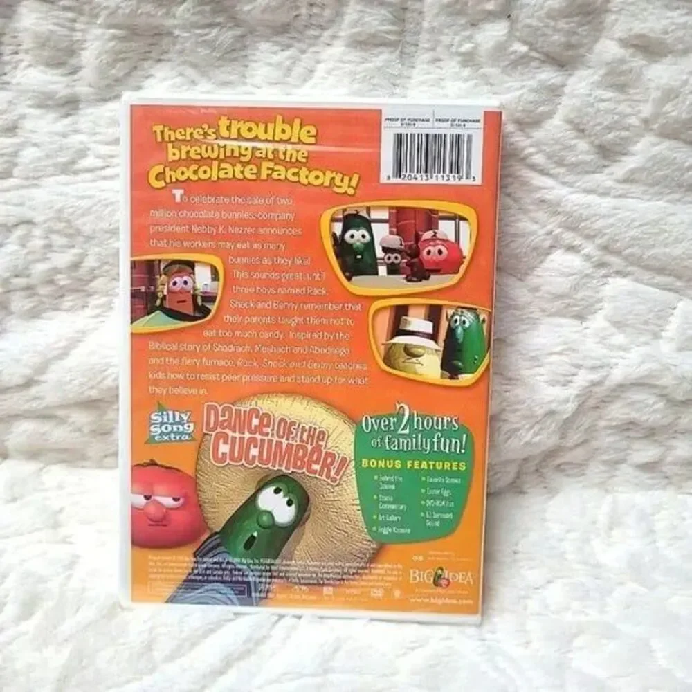 VNTG DVD Veggie Tales Rack Shack Benny Values To Grow By Peer Pressure New NOS
